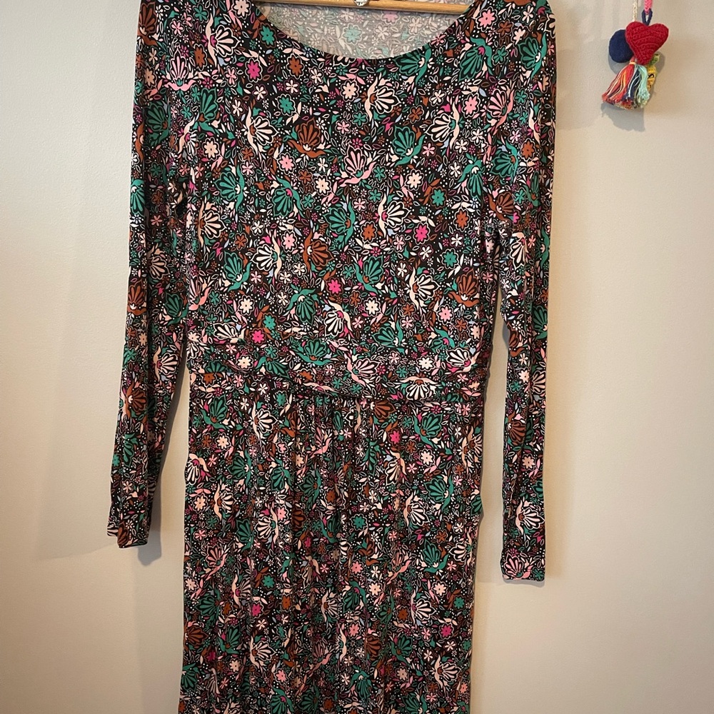 Boden floral Long Sleeve Dress